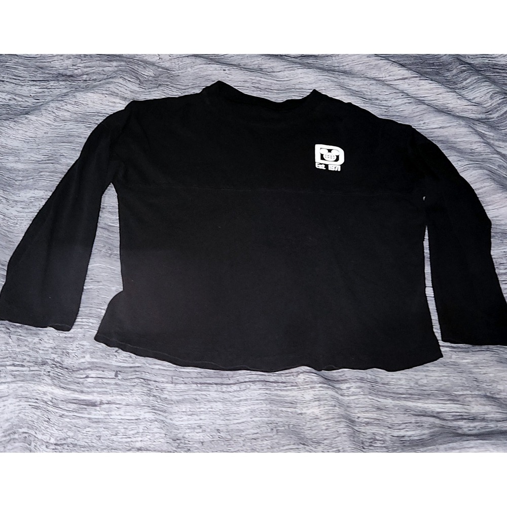 Walt Disney‎ World Spirit Jersey Est 1971 Kids Size L Black Long Sleeve